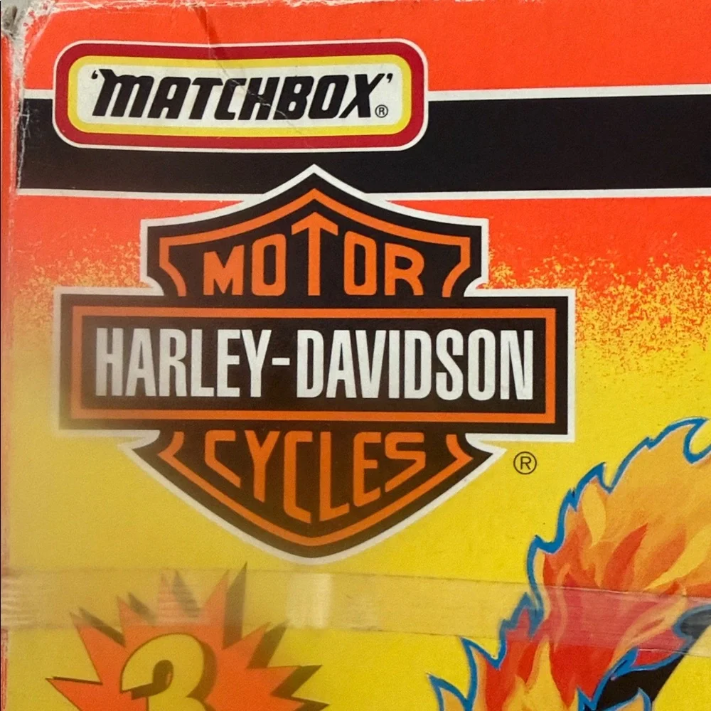 Vintage 1994 Matchbox Harley-Davidson Daredevil Stunt Set - Complete in Open Box